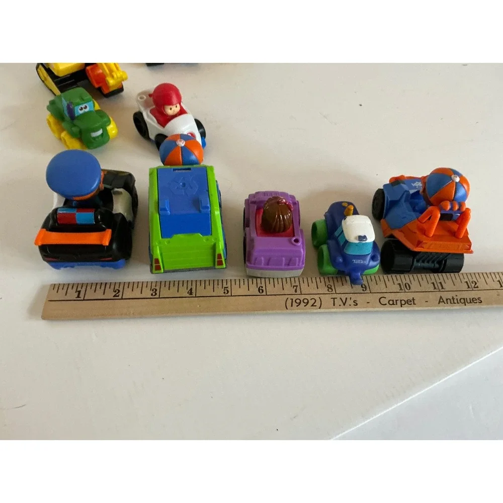 Blippi Toy Vehicle Lot Mini Cars Construction Trucks Excavator Police Car Set